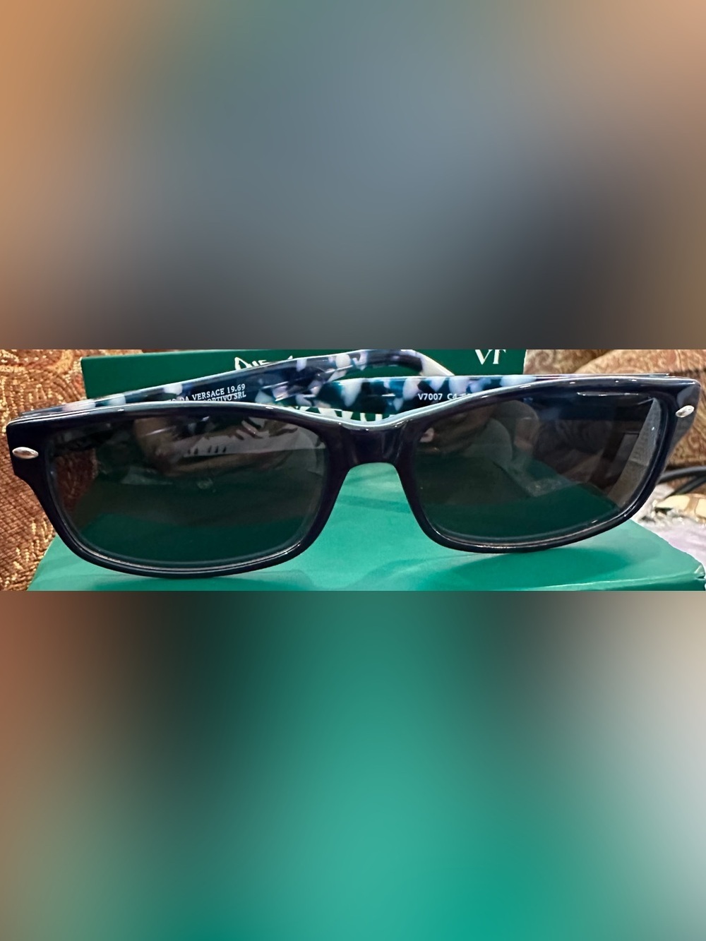 Versace 19.69 Abbigliamento Sportivo SRL Milano Italy Sunglasses Blue Multi NEW